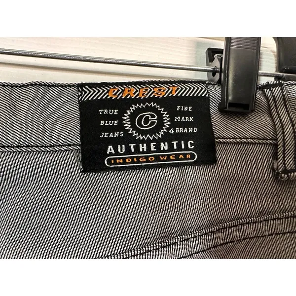 Crest High Powered Denim Jeans Authentic Indigo Wear‎ Gray Women's size 11/12 - Image 4