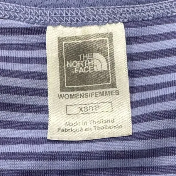 The North Face Purple Striped Dri Fit Tee Shirt Women’s XS - Image 2