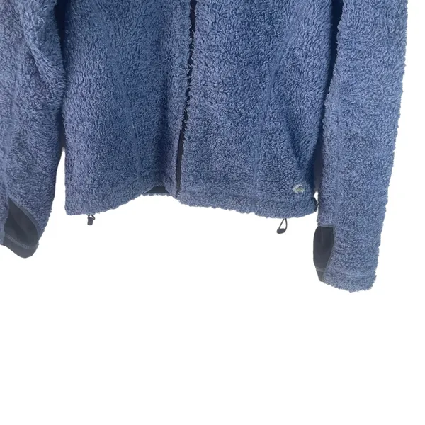 Mountain Hardwear Women's Size‎ Medium Blue Fuzzy Outdoor Full Zip Jacket - Image 3