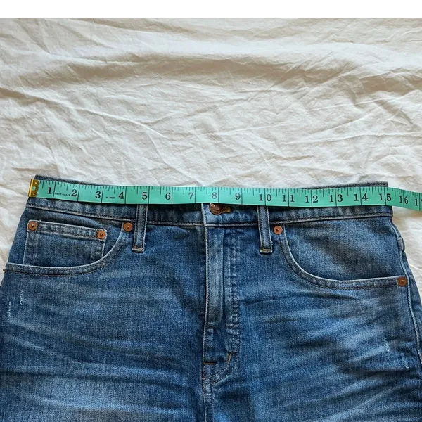 Madewell High Rise Denim Shorts W29 Medium Wash - Image 7
