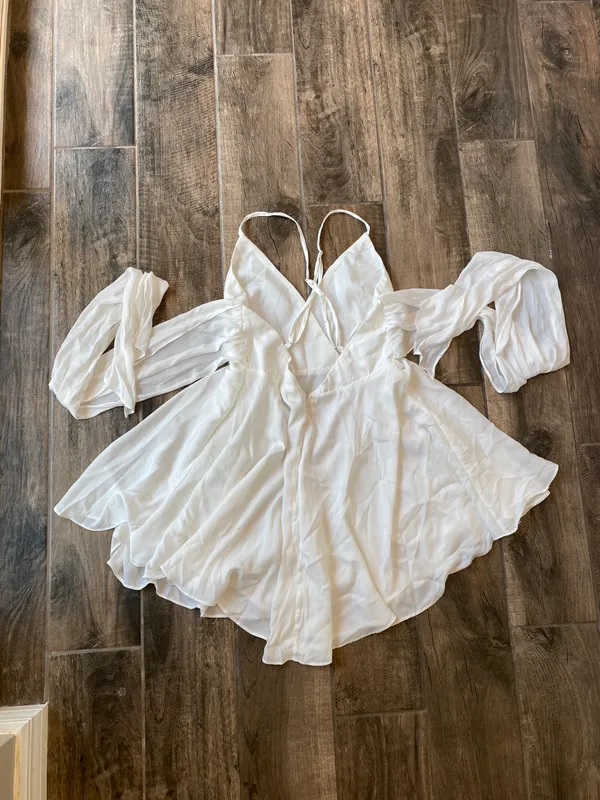 Hello Molly White Mini Dress - Image 8