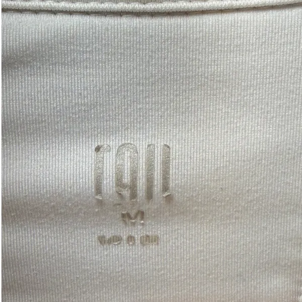 Tail Womens White Ruched Full Zip Mock Neck Golf Tennis Active Jacket‎ Size M - Image 2