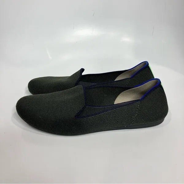 Rothy’s The Loafer round‎ toe olive green neon stripe on the back size 7.5 - Image 4