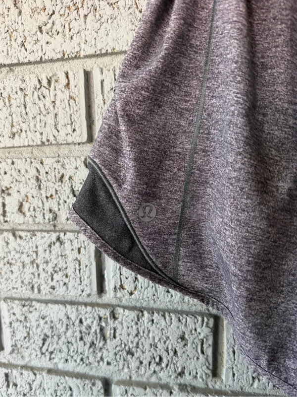Lululemon Hotty Hot Short II *Long 4" Heather Lux Multi Black Size 4 - Image 5