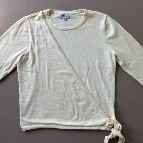 Meli Basic Tie Waist Wrap Sweater - Image 5