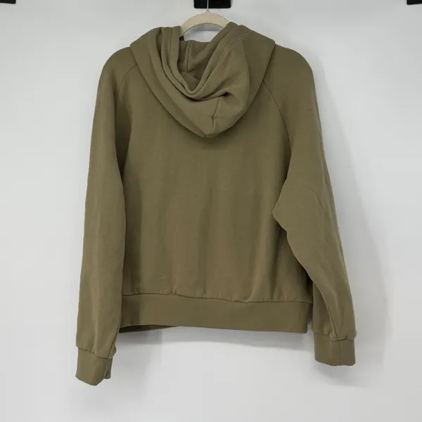 Athleta XL Coaster‎ Luxe Quarter Zip Hoodie Olive Green Sweatshirt Pullover - Image 2