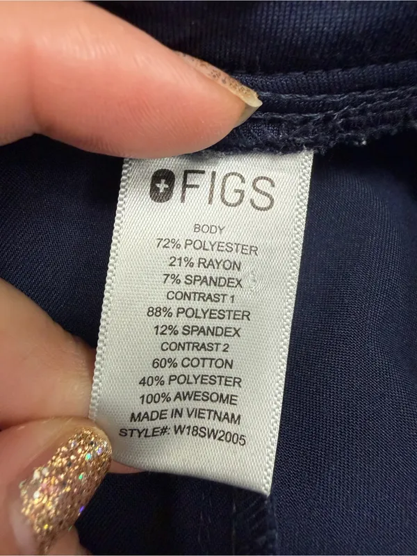 Figs Women’s Zamora Jogger Scrub Pants™ Navy (Size XS) - Image 8