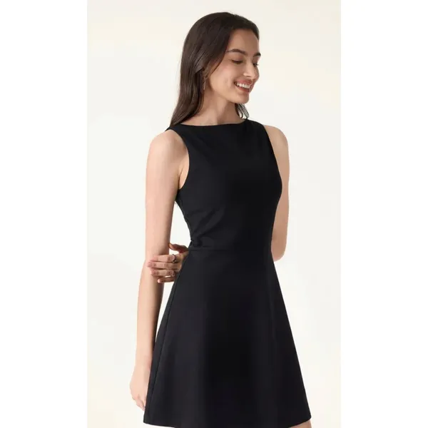 OGL Move Women's L Boatneck Built-In Shorts A-Line Knee Length Dress New NWT - Image 8