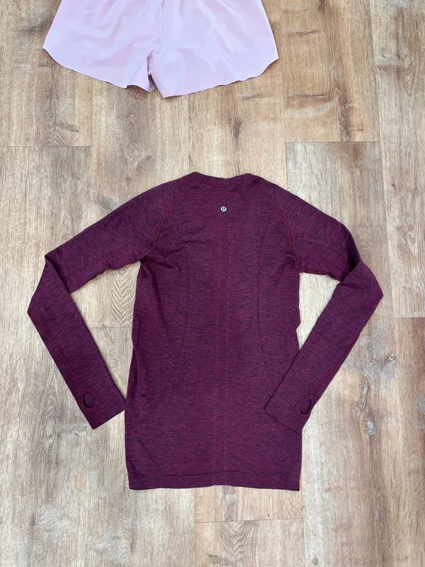 Lululemon Red Long Sleeve Swiftly Tech - Image 2