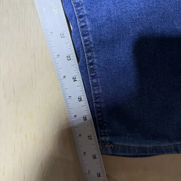 SO Denim Cargo Jogger Pants Women's Small Blue Stretch Utility Casual Pull‎ On - Image 5