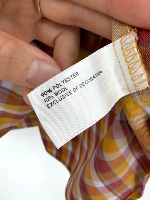 DULUTH TRADING CO Women's AKHG Midnight Sun Shirt Red Yellow Orange Plaid XL - Image 7