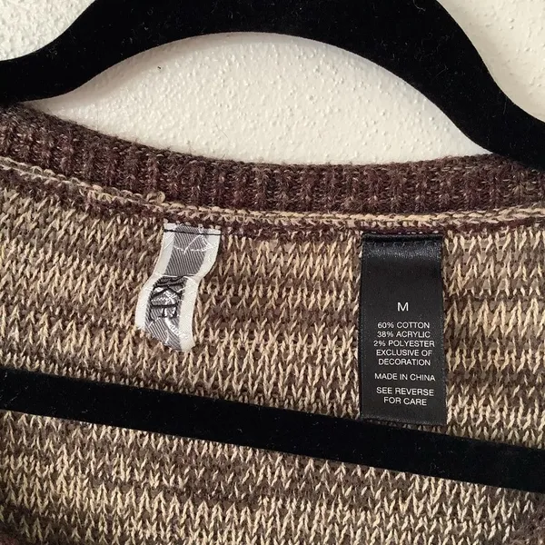 Goblincore Sweater Medium Forest Fairy Fairycore Patchwork Bohemian‎ Boho Knit - Image 3