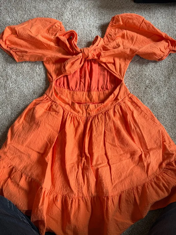 Dress Orange Size M - Image 2