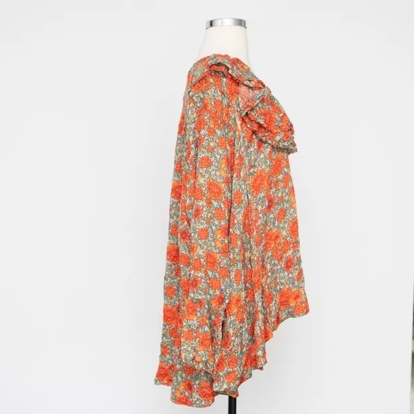 Free People. Loretta Floral Oversized‎ Top. - Image 3