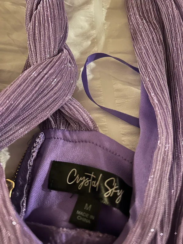 Purple Hoco Dress Size M - Image 4