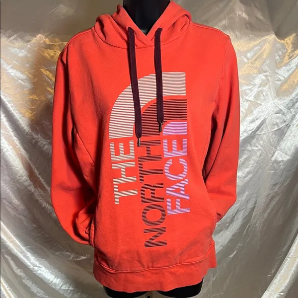 The North Face Men's Bold Orange Hoodie A0428 - Image 2