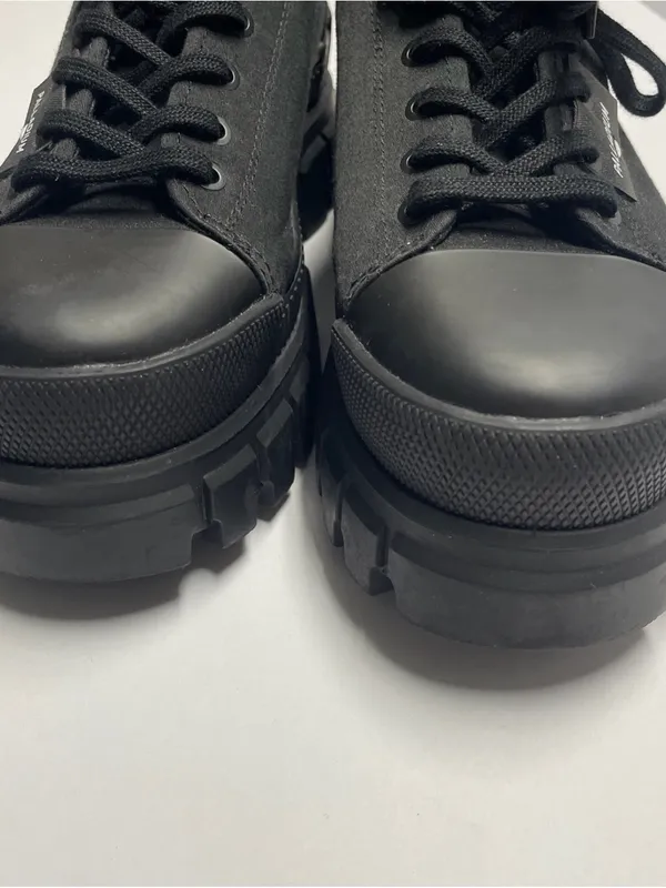 Palladium Revolt Lo Tx Black Low Fashion Sneaker Chunky. Canvas outer. Vegan. 8 - Image 11