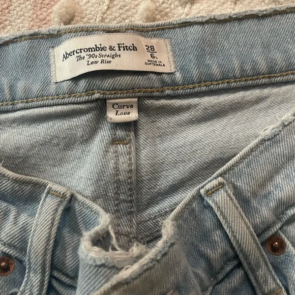 Abercrombie & Fitch Light Blue Flare Jeans - Image 4