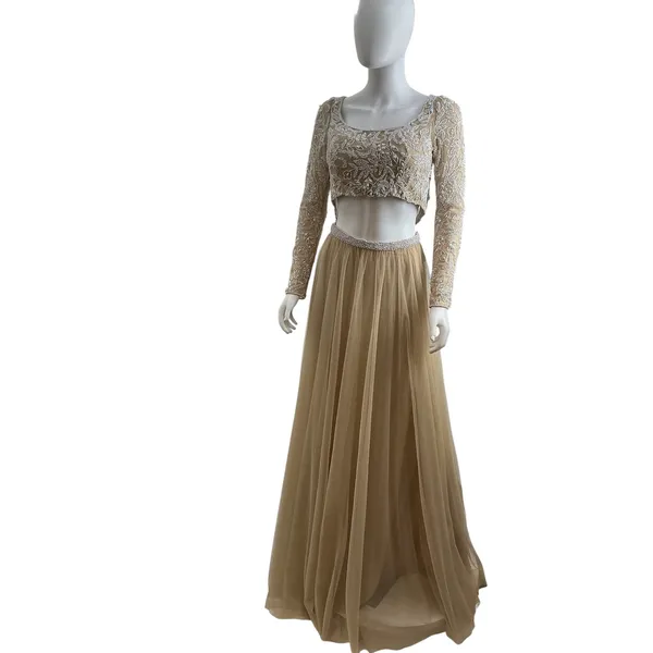 Sherri Hill 53559 Nude Ivory Beaded Two Piece Prom Gown Dress Womens 00 NEW - Image 14