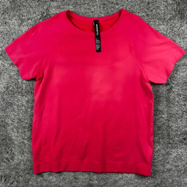 Mondetta Active Stretch Seamless Shirt Women’s Large Pink - Image 2