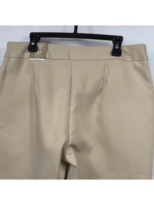 Chico’s Fabulously Slimming 00 Khaki Capri Pants NWT - Image 6