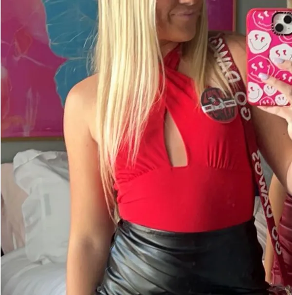 Red Cross neck bodysuit - Image 2
