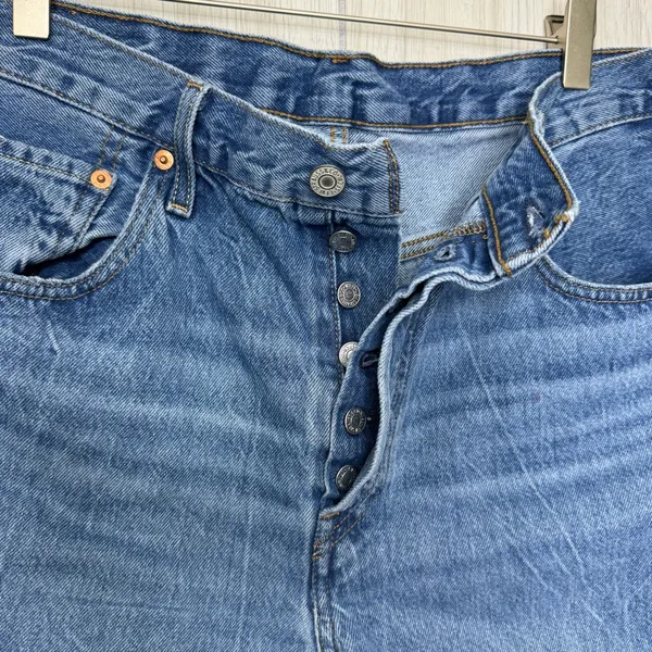 Levi’s Plus Size 501 Mid Thigh Shorts Pleased To Meet You size 32 858330056 - Image 10