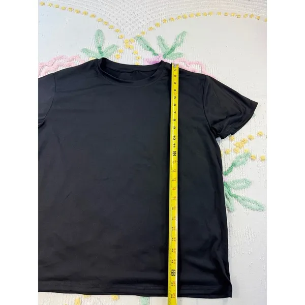 SHEIN‎ Black Short Sleeve Tee & Butterfly Print Lounge Pants Set Women XL - Image 3