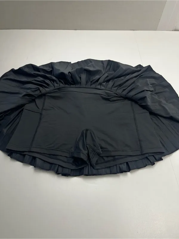 Goldhinge Black Pleated Tennis Skirt Skort Athletic Athleisure Womens Large - Image 9