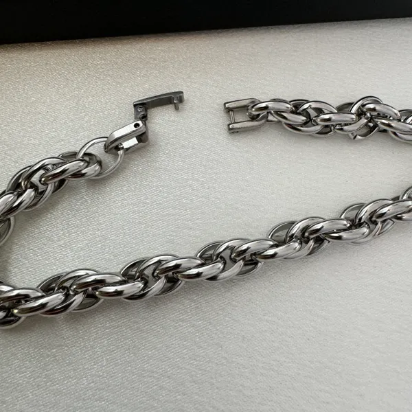 Twist Link Chain Bracelet for Men Women,Streetwear Punk Hip Hop Unisex Style - Image 3