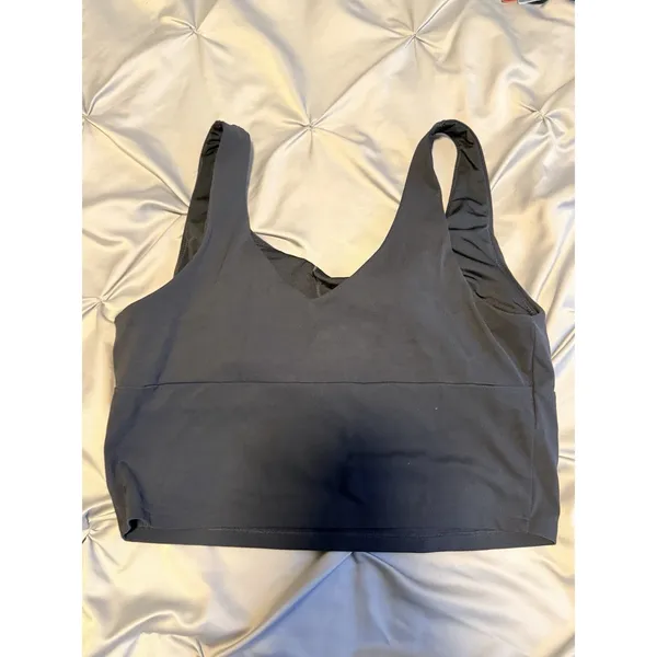 Old Navy Active StudioSmooth Blue Solid Low Support Wireless Pullover Bra L - Image 3