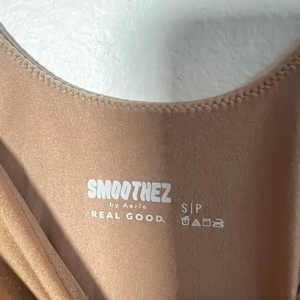 Aerie Smoothez Tank‎ Top Small Gold Glitter Shimmer Comfort - Image 3