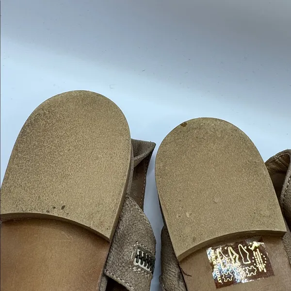 Sundance Italian Leather Suede Open Toe Mules Brown Vero Cuoio Size 40 (9–9.5) - Image 9