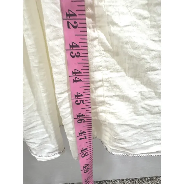 Free People Natural Harvest Moon Maxi Dress Ivory Embroidered Boho L - Image 6