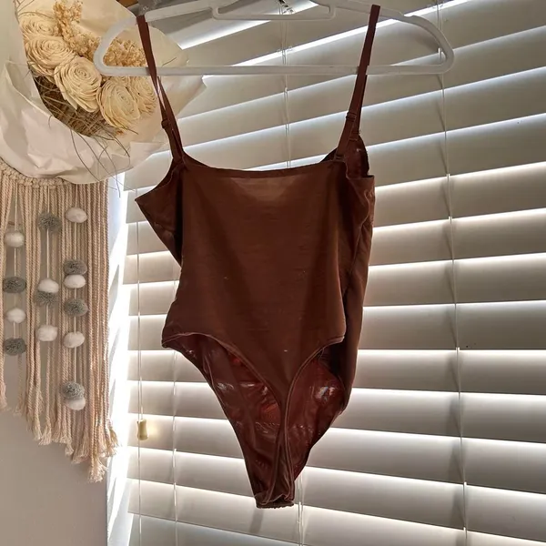 Skims Women's Brown Bodysuit medium - Image 2