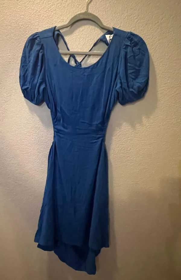 Hello Molly Mini Blue Dress - Image 5
