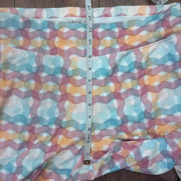 NIKE GOLF Multicolor Swirly Print Pull on Stretch Golf Pants Capri FitDry Large - Image 8
