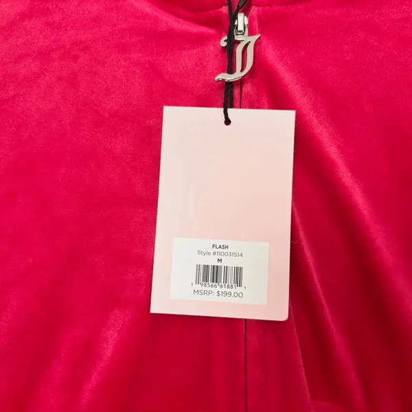 Juicy Couture Velour Flash Red Tracksuit - Image 3