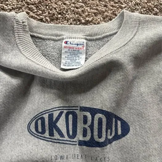 Vintage champion okoboji sweatshirt - Image 2