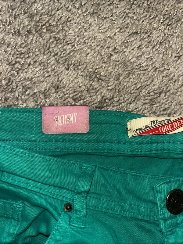Zara green skinny jeans nwt size 10 #skinny #denim - Image 6