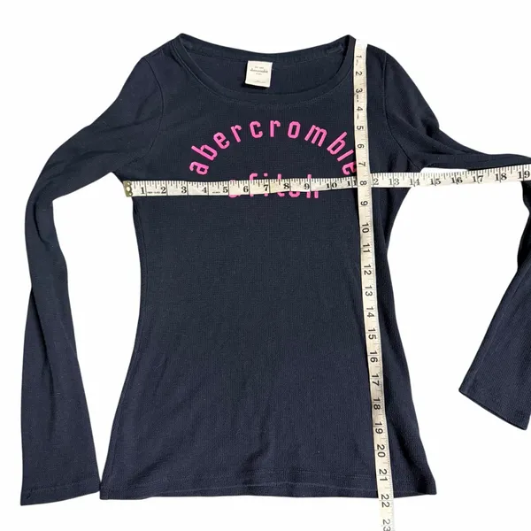 Abercrombie & Fitch Y2K Graphic Long Sleeve Tagged Girls XL (Womens XS/Small) - Image 3