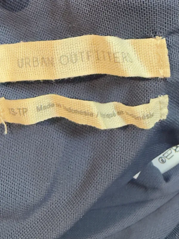 NWT Urban Outfitters V Neck Ruffle Bodycon Maxi Dress in Blue Size XS‎ - Image 5