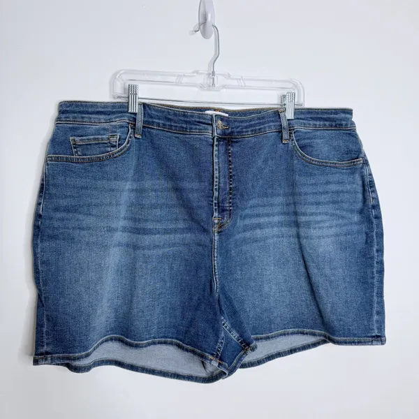 NWT Jen7 By 7 For All Mankind Boyfriend Shorts In Blue Wash Size 22‎ Plus - Image 2