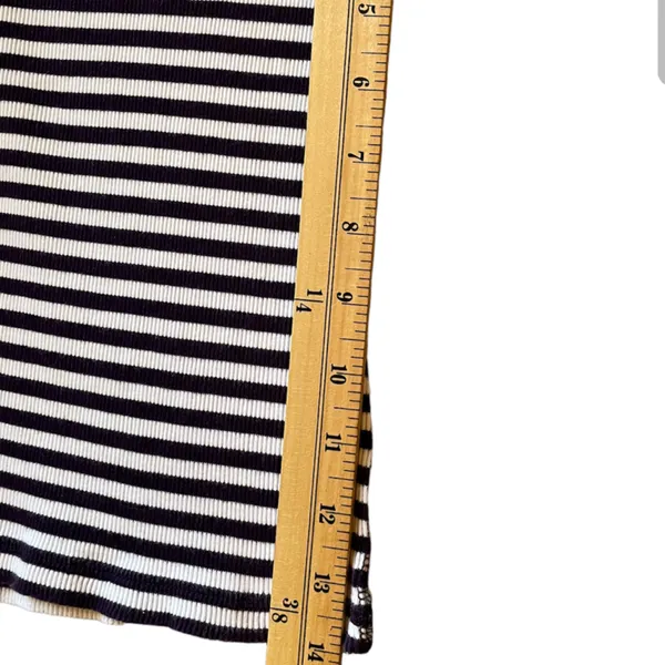 JONES NEW YORK Purple/White Striped Knit Long Sleeve Boat Shirt - Size Small - Image 7