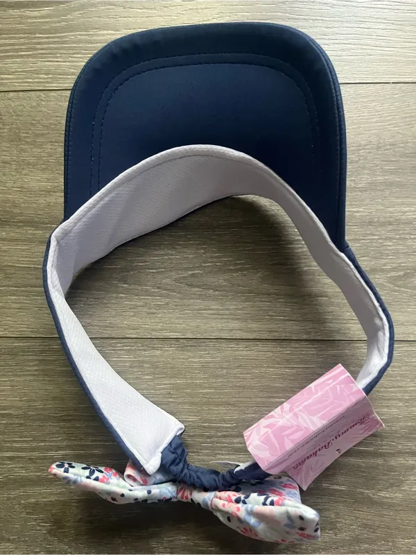 NEW Tommy Bahama Active Navy Floral Sporty Tennis Golf Vacation Preppy Visor - Image 5