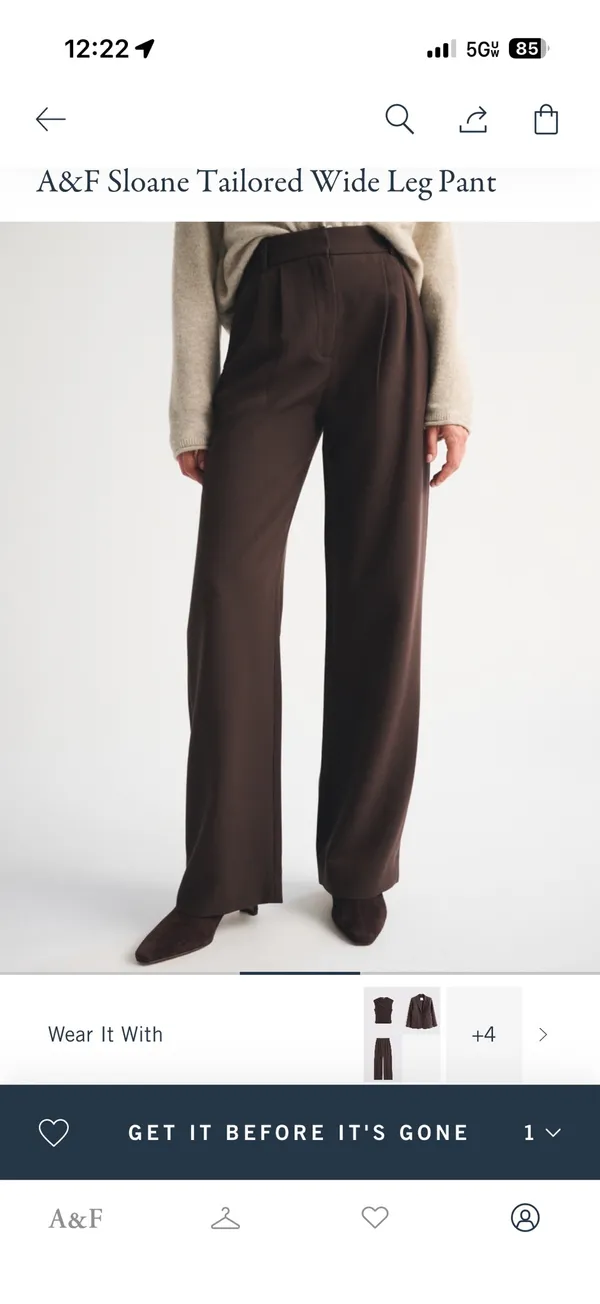 Abercrombie Sloane Wide-Leg Pants - Image 4