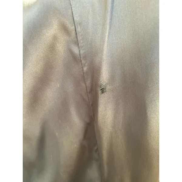 Vintage Faux Fur Taupe Brown Toggle Button Hooded Coat - Image 7