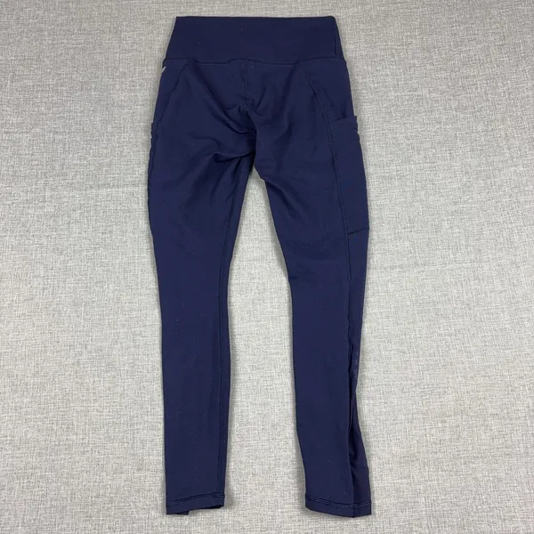 Fabletics Leggings Womens XS Blue Ankle PowerHold Pockets Compression Yoga Pants - Image 9