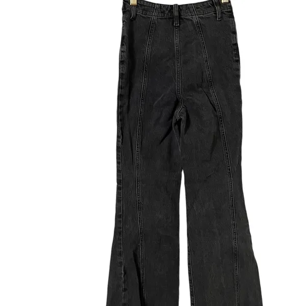 FREE PEOPLE We The Free Florence High Rise Flare Black Jeans - Image 9