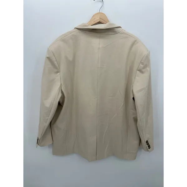 Banana Republic Oversized Two-Button Blazer Cream Sz L NWT Career Office Minimal - Image 11